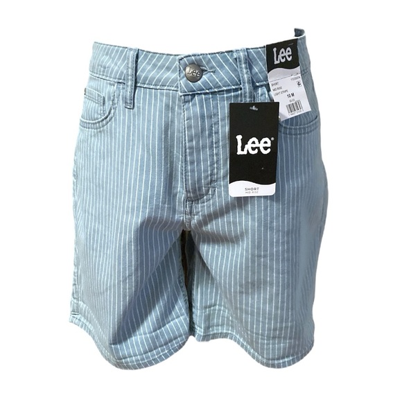 Lee Mid Rise Light Strip Shorts - Picture 9 of 9